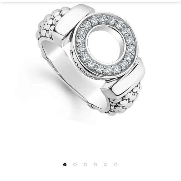 Lagos Silver Diamond Ring - Picture 8 of 9